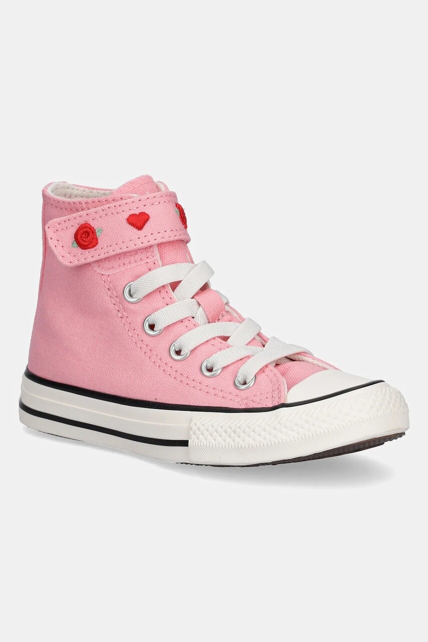 Detské tenisky Converse Chuck Taylor All Star 1V ružová farba, A10714C