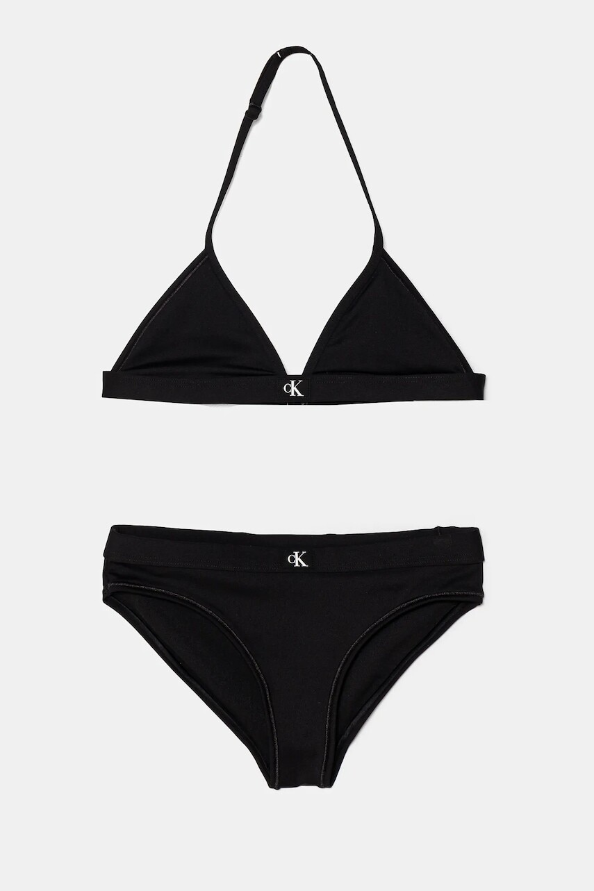 Dvojdielne plavky Calvin Klein Jeans čierna farba, KY0KY00092