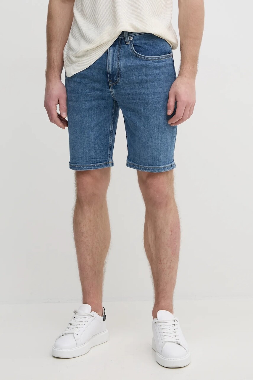 Rifľové krátke nohavice Tommy Hilfiger pánske, MW0MW39194