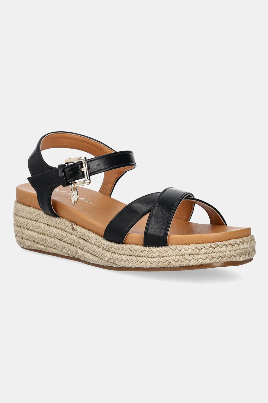 Sandále U.S. Polo Assn.  ASTRID čierna farba, ASTRID002W/5Y1