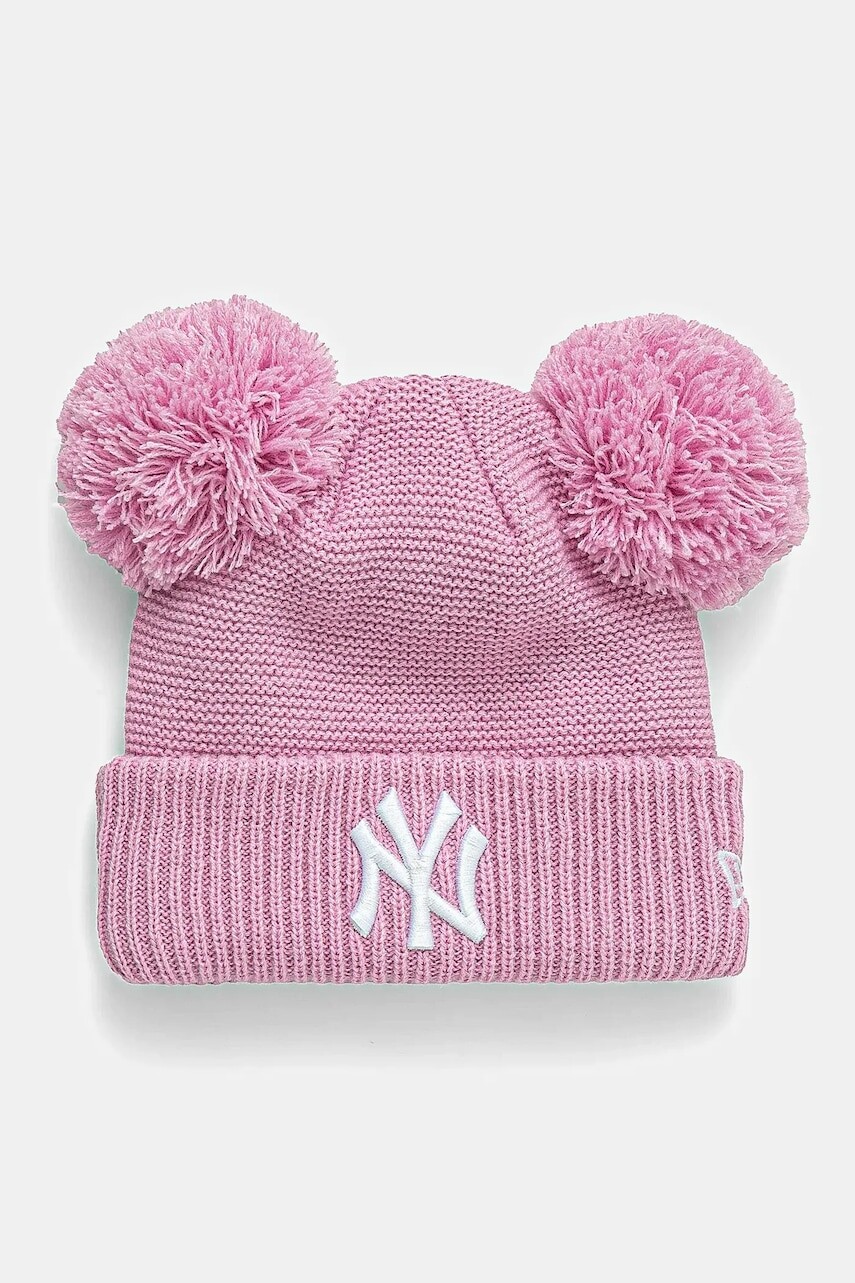 Detská čiapka New Era NEW YORK YANKEES ružová farba biela, 60565308