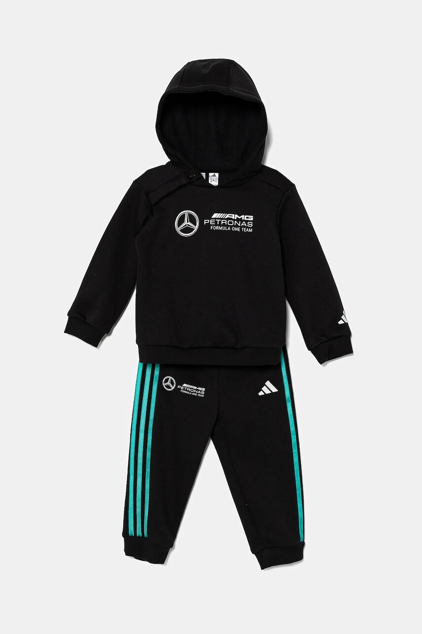 Detská tepláková súprava adidas Performance MER DNA čierna farba, JV5439