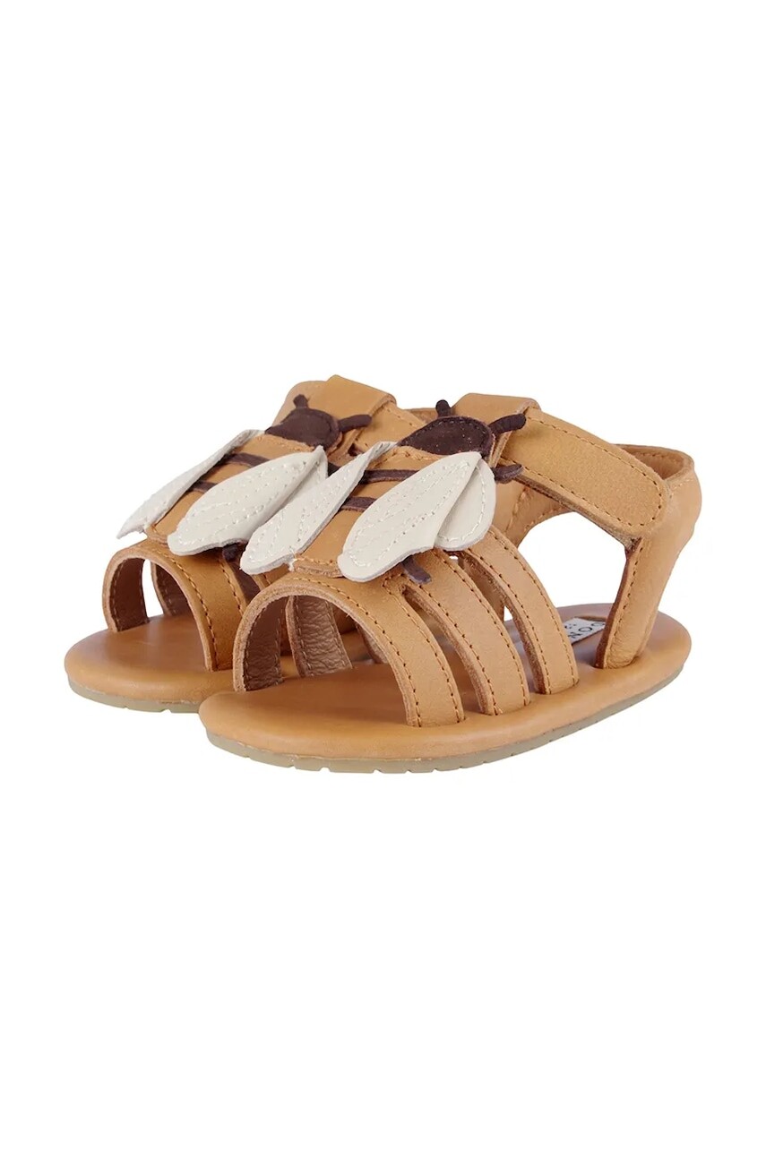 Detské kožené sandálky Donsje Tuti Sky Sandals Bee hnedá farba, 1008008