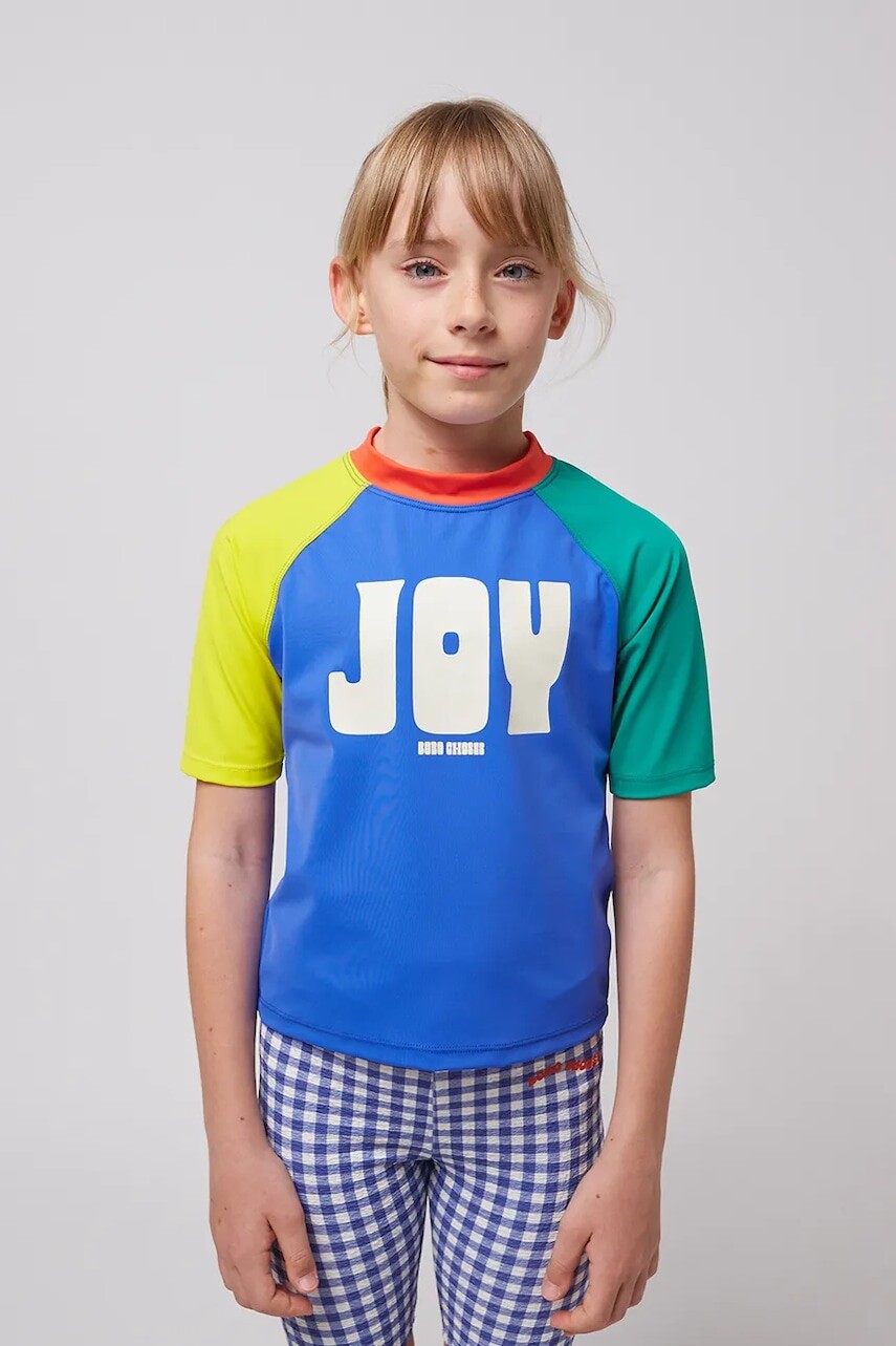 Detské plavkové tričko Bobo Choses Joy fialová farba, 125AC112