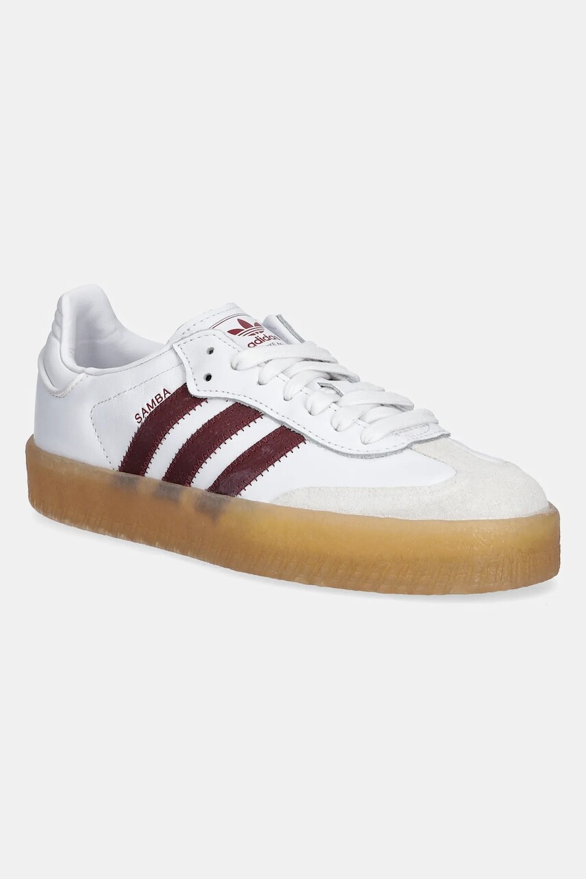 Kožené tenisky adidas Originals Sambae biela farba, JP5610