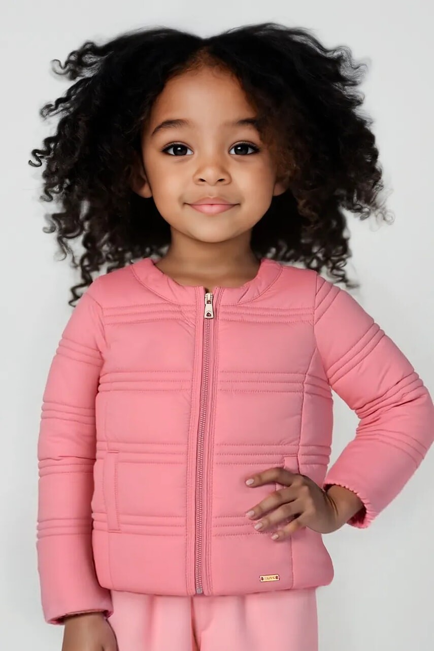 Detská bunda Mayoral soft ružová farba, 3412