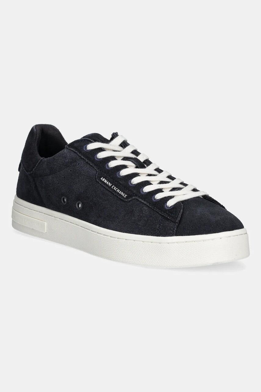 Topánky Armani Exchange pánske, tmavomodrá farba, XUX253 XV868 01826