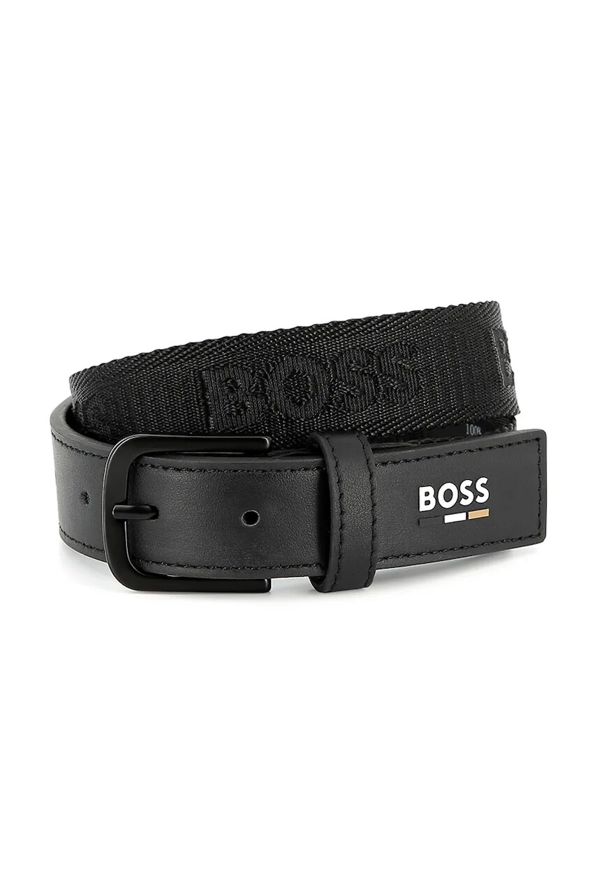 Detský opasok BOSS čierna farba, J51740