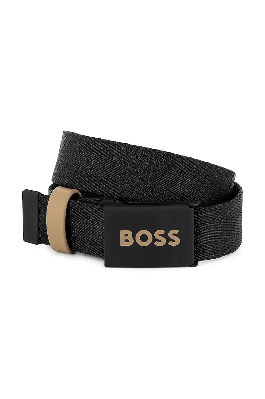 Detský opasok BOSS čierna farba, J51736