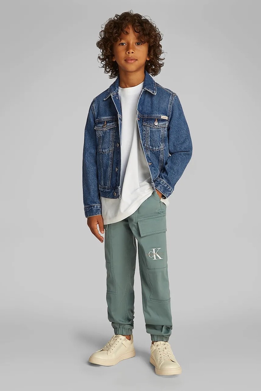 Detská rifľová bunda Calvin Klein Jeans IB0IB02505