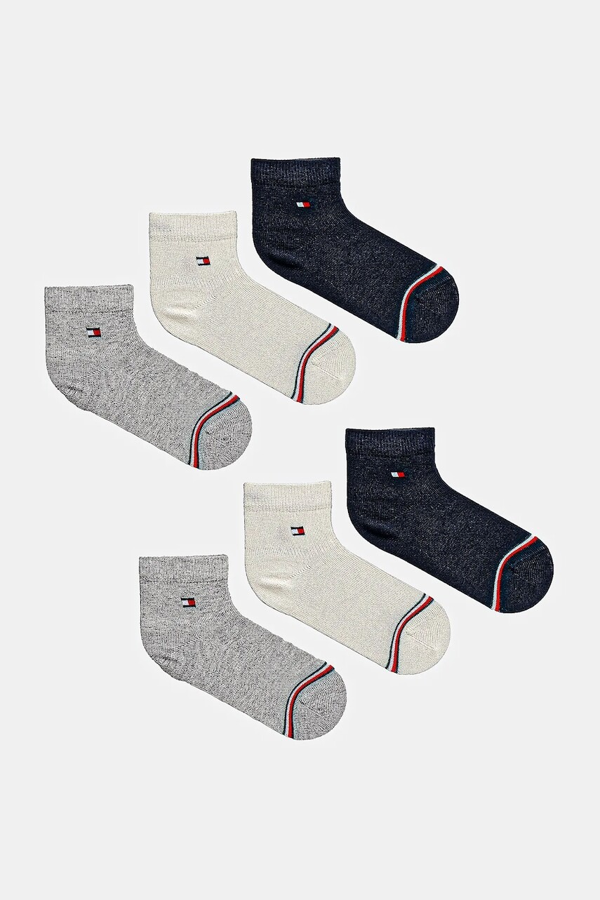 Detské ponožky Tommy Hilfiger 6-pak tmavomodrá farba, 701236349