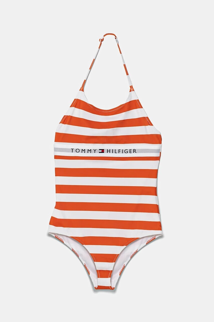 Jednodielne detské plavky Tommy Hilfiger oranžová farba, UG0UG00790