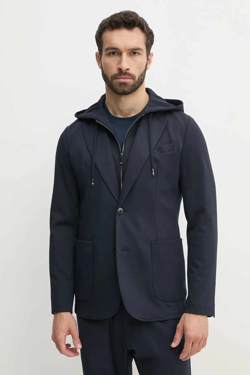 Sako Tommy Hilfiger pánske, tmavomodrá farba, MW0MW39188