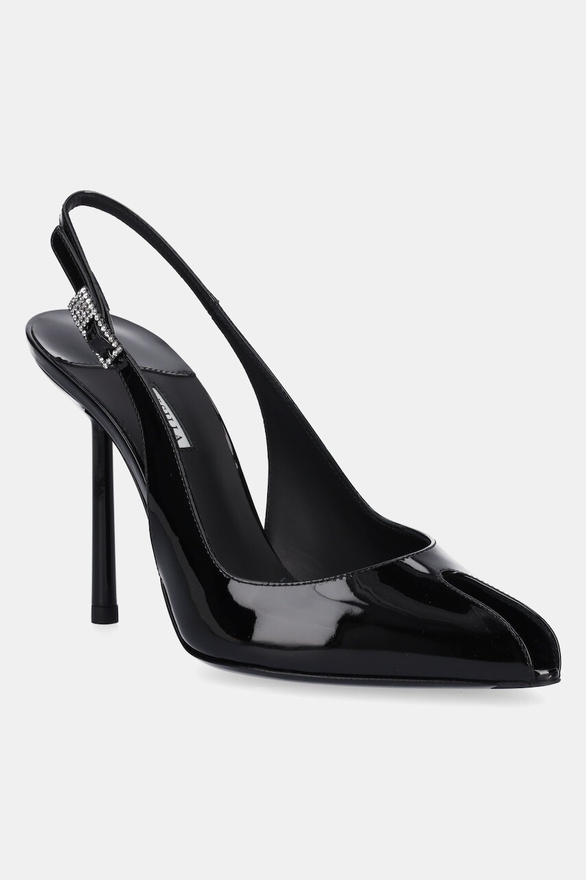 Lodičky Le Silla Chanel Clivage čierna farba, 5305D090BXPPKAB001