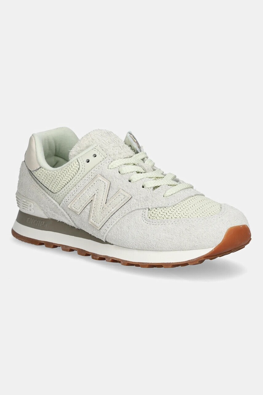 Tenisky New Balance 574 dámske, zelená farba, WL574BLE