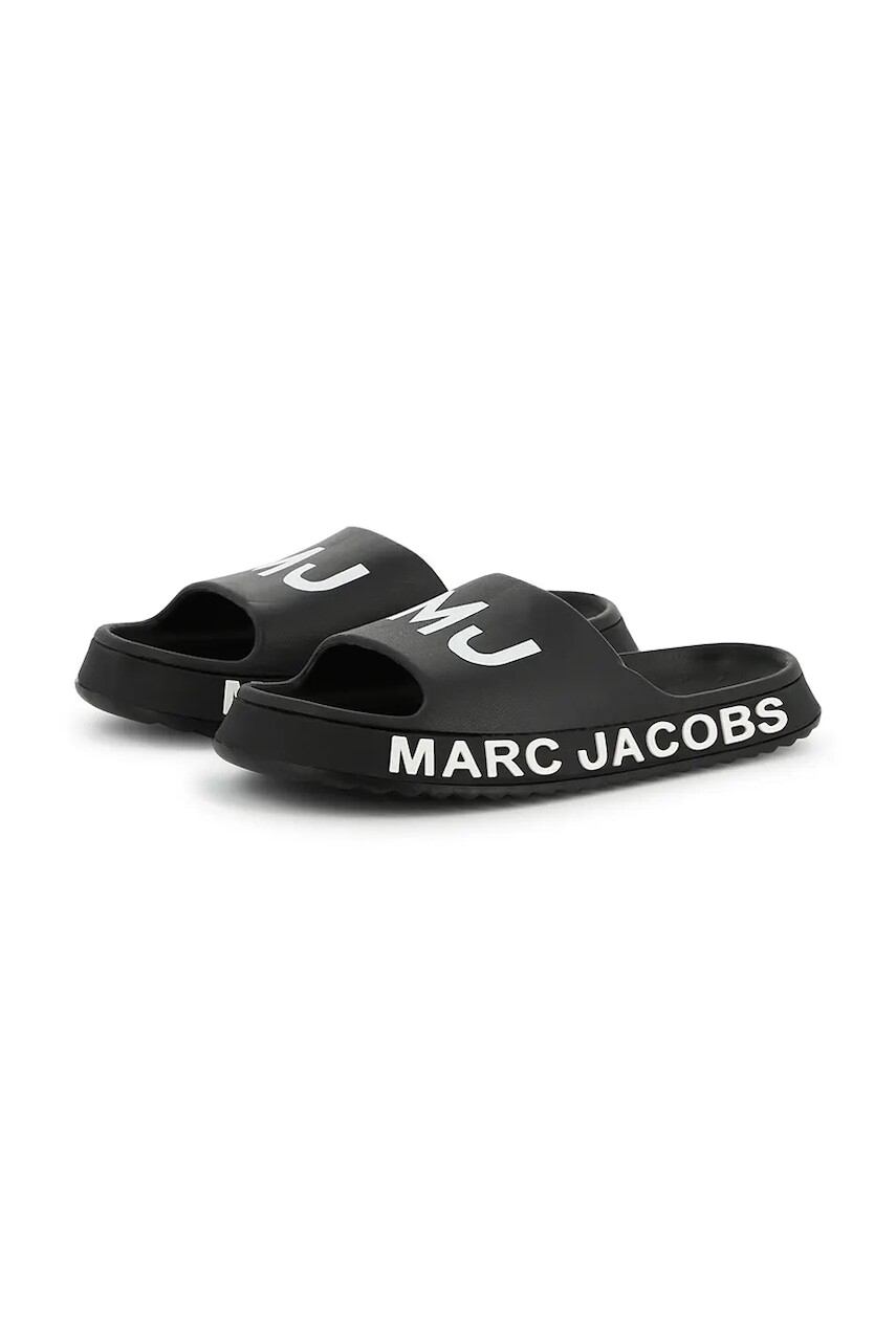 Detské šľapky Marc Jacobs čierna farba, W60407