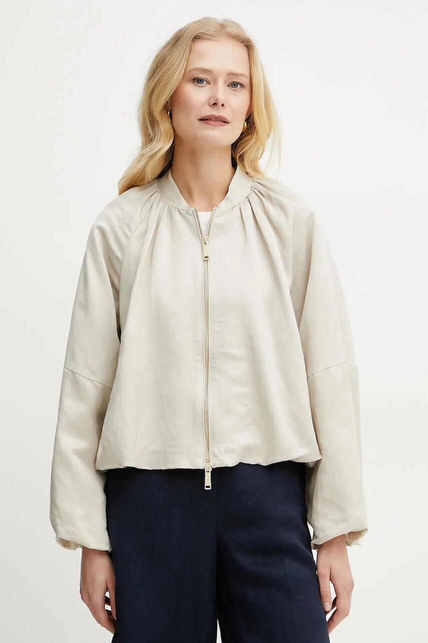 Sako s ľanovou prímesou Marella GILDA béžová farba, prechodné, 2513041024200