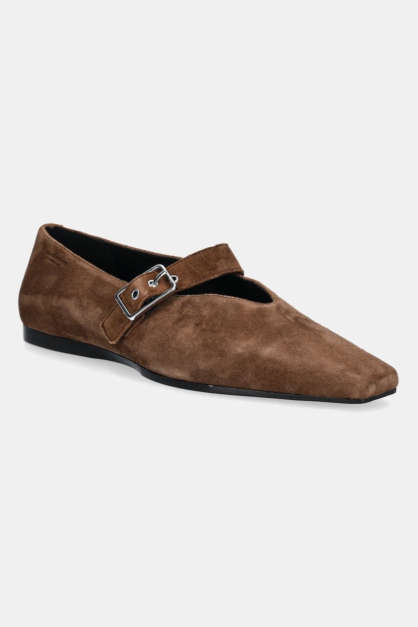 Semišové baleríny Vagabond Shoemakers WIOLETTA hnedá farba, 5701-240-89