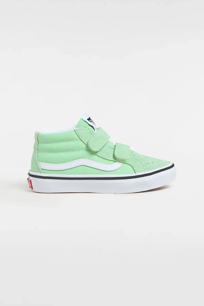 Detské tenisky Vans SK8-Mid Reissue V zelená farba, VN000CYFE2Y1