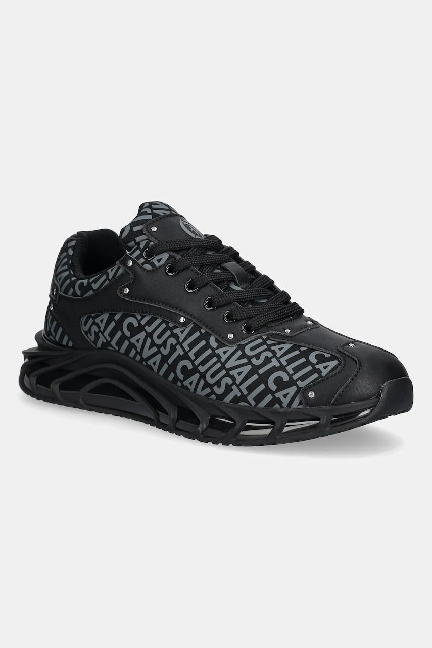 Tenisky Just Cavalli pánske, čierna farba, 78QA3SQ1ZSC46899