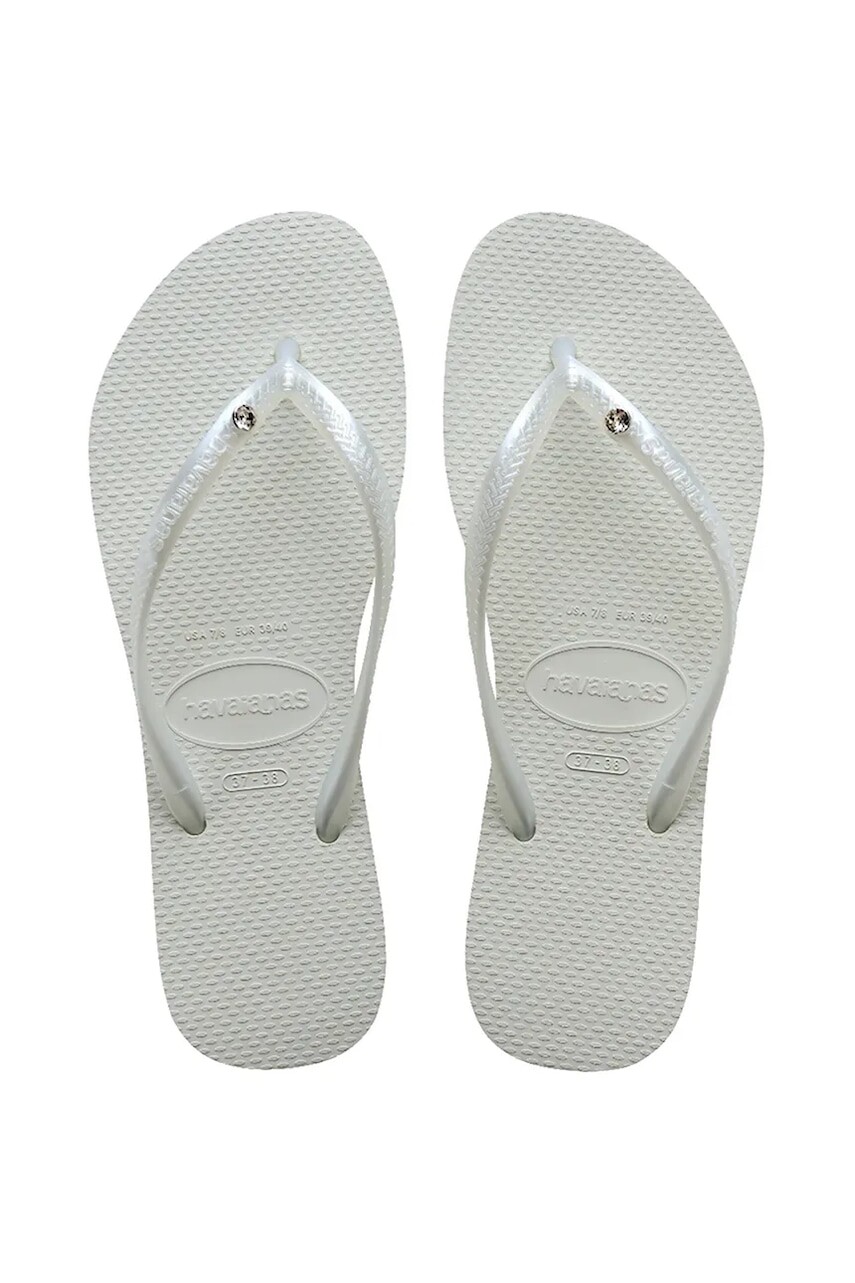 Šľapky Havaianas SLIM dámske, biela farba, 4145651.0001
