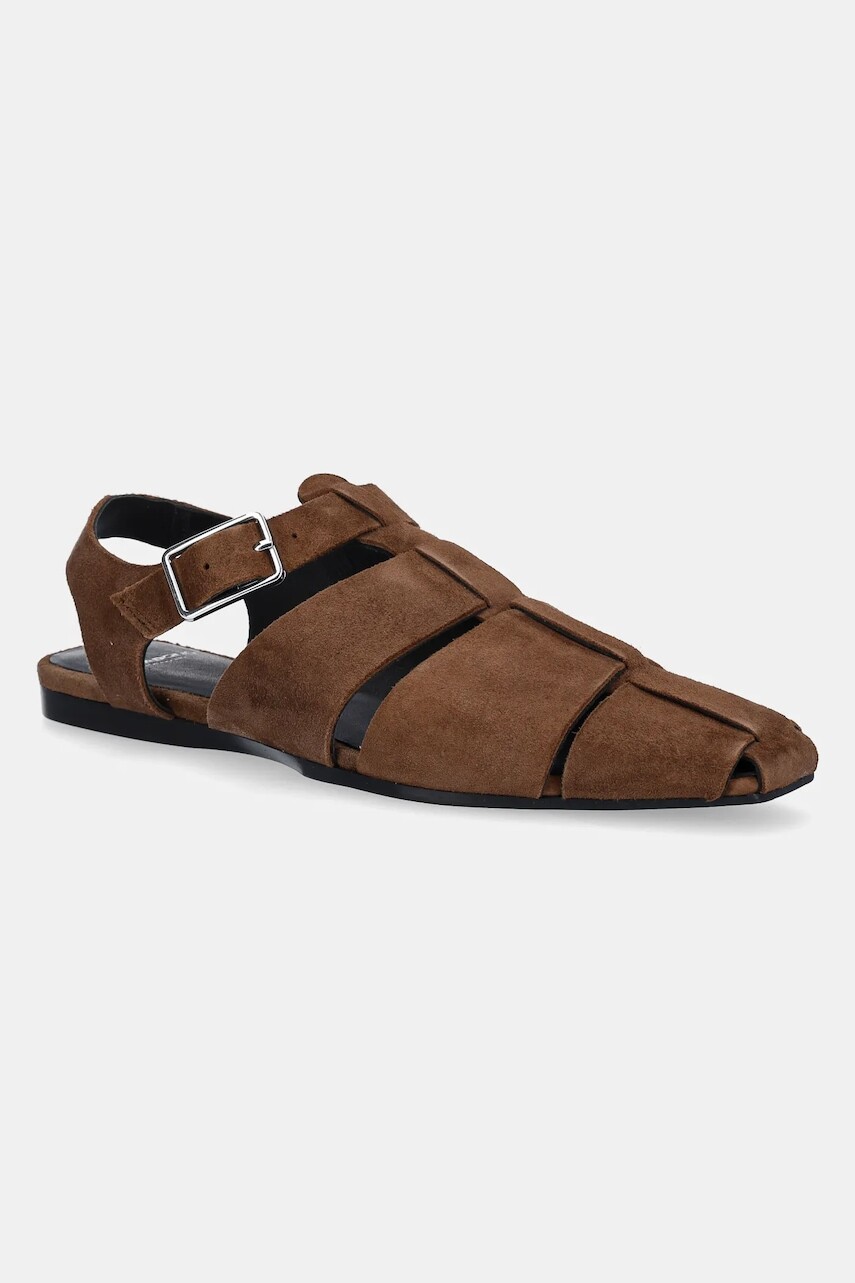 Semišové sandále Vagabond Shoemakers WIOLETTA dámske, hnedá farba, 5501-140-33
