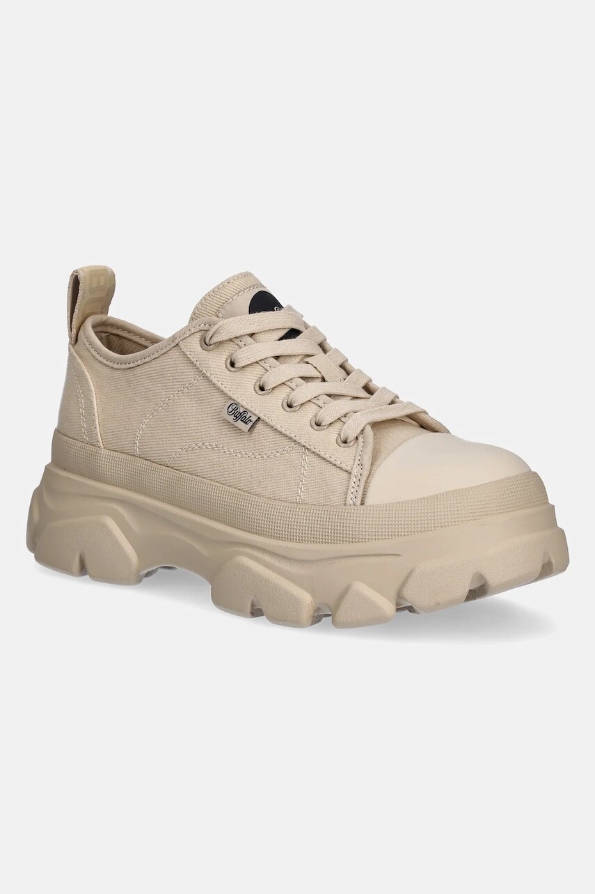 Tenisky Buffalo Cade Lace Up Lo dámske, béžová farba, 1622458-CRE