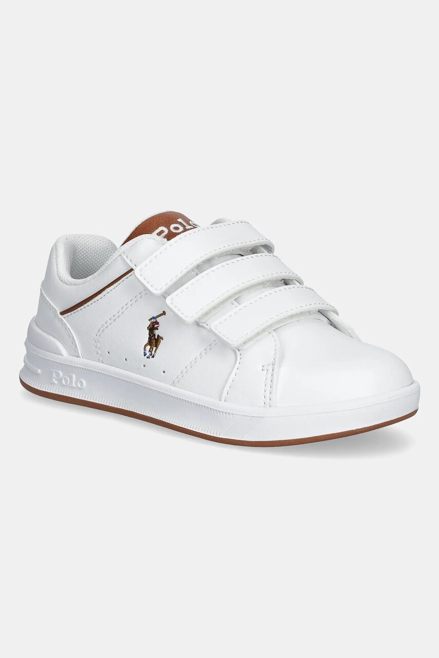 Detské tenisky Polo Ralph Lauren HERITAGE COURT IV EZ hnedá farba, RL02474104