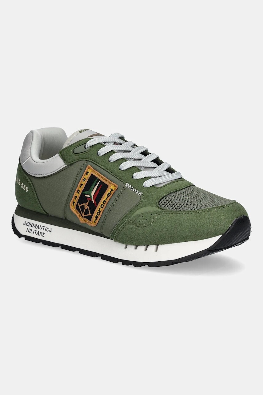 Tenisky Aeronautica Militare SC292CT3331 pánske, zelená farba, SC292CT3331