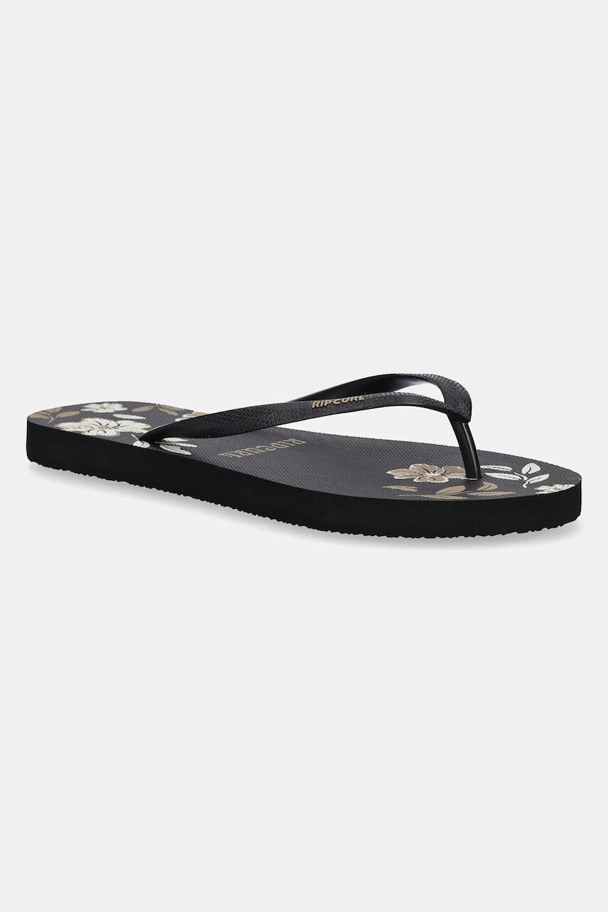 Šľapky Rip Curl dámske, čierna farba, na plochom podpätku, 174WOT