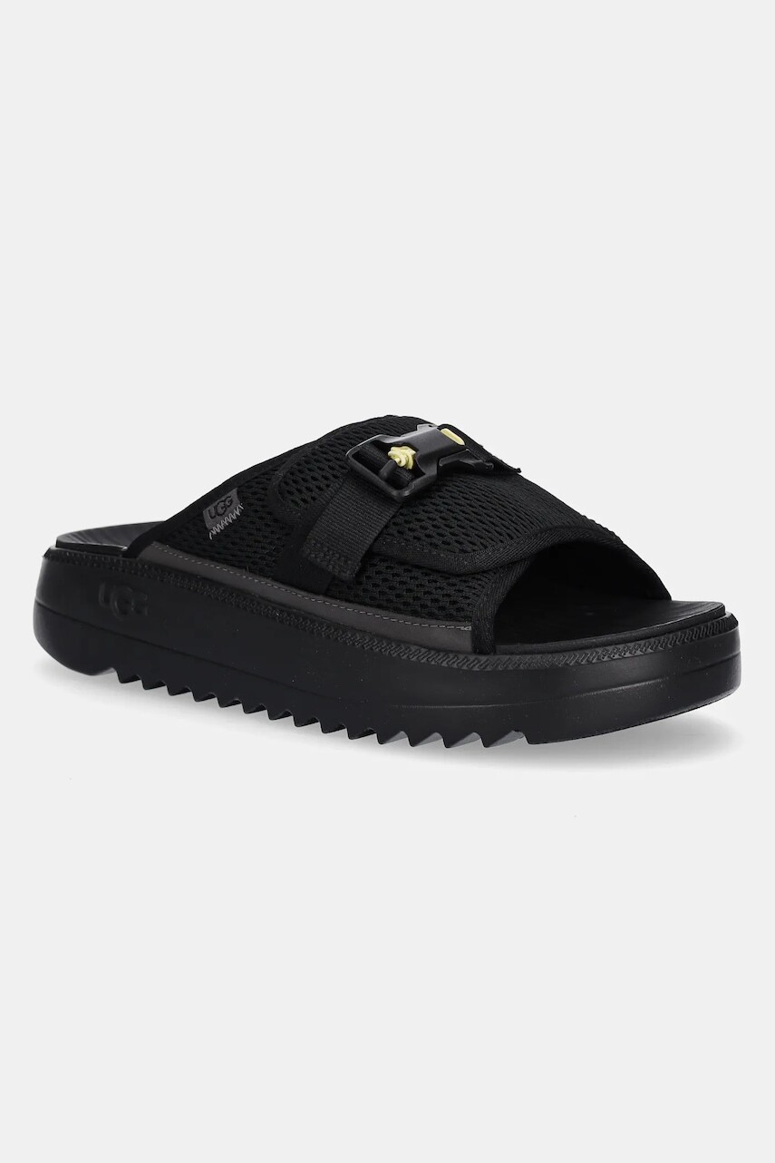 Šľapky UGG Maxxer Slide 2.0 pánske, čierna farba, 1167871-BLK