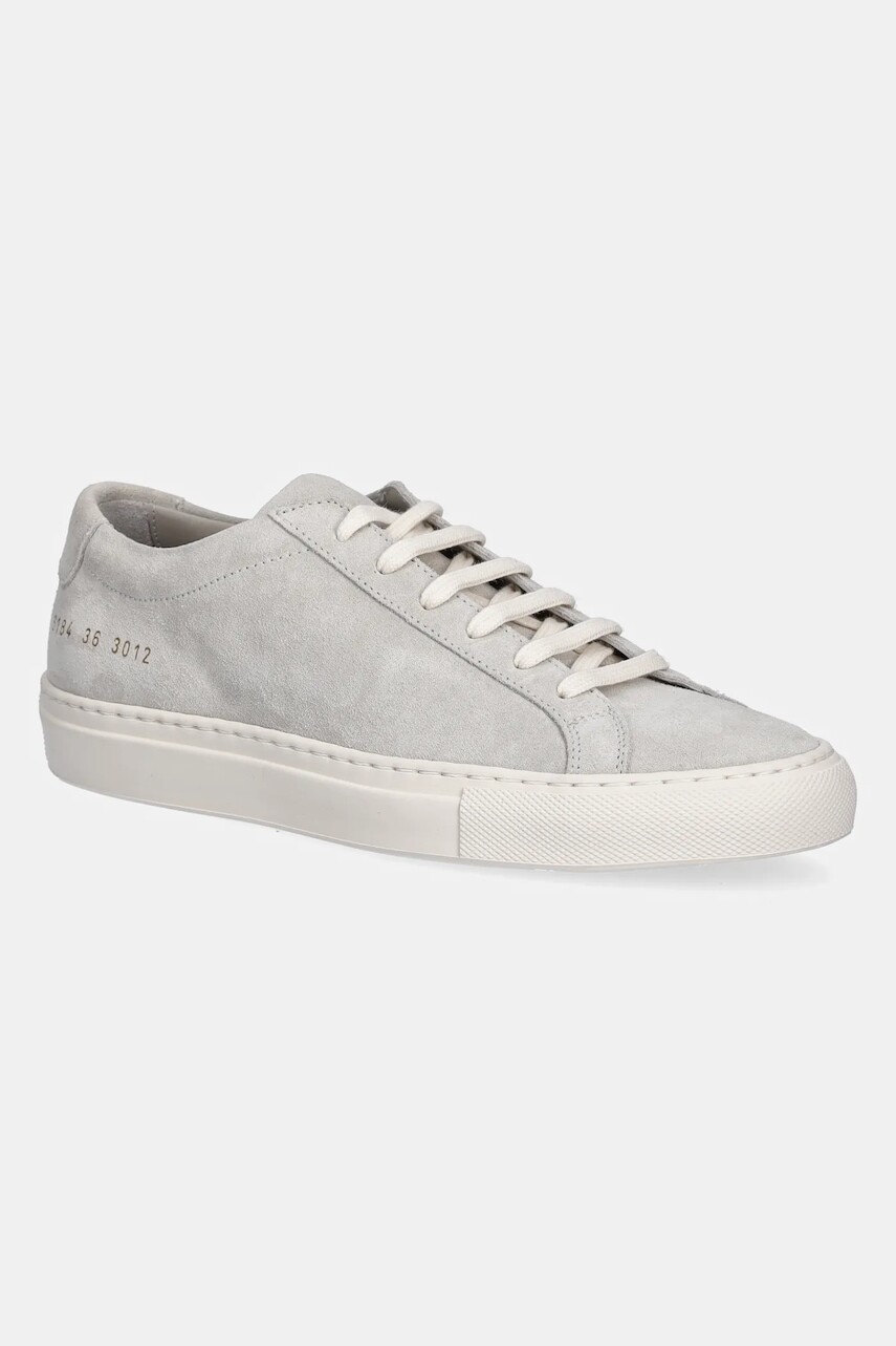 Nubukové tenisky Common Projects Achilles Contrast dámske, šedá farba, 6184