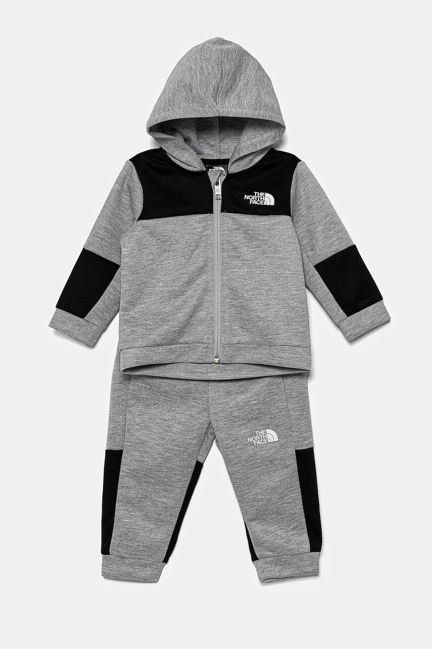 Tepláková súprava pre bábätká The North Face BABY EASY FZ SET šedá farba, NF0A877HDYX1