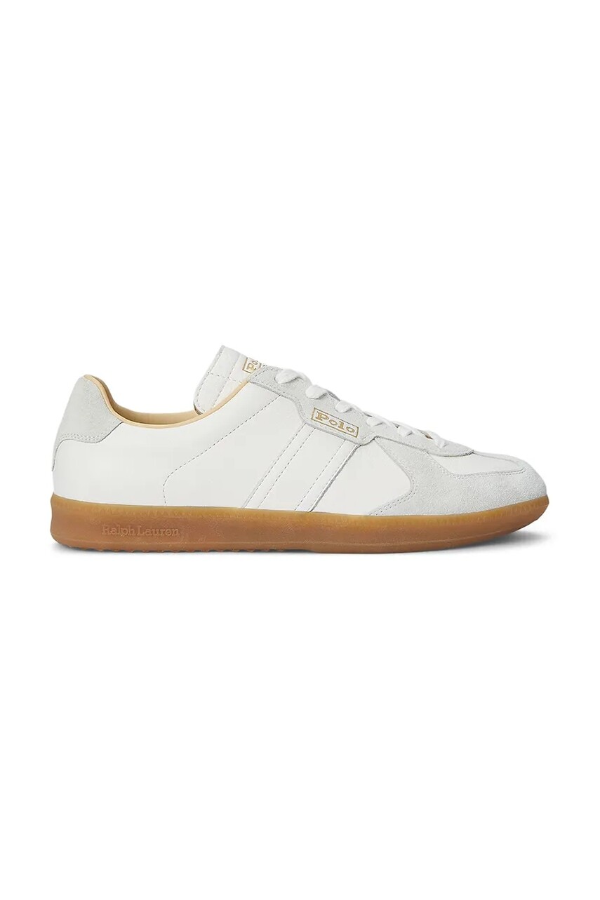 Kožené tenisky Polo Ralph Lauren Field Ct 100 pánske, biela farba, 809967531001