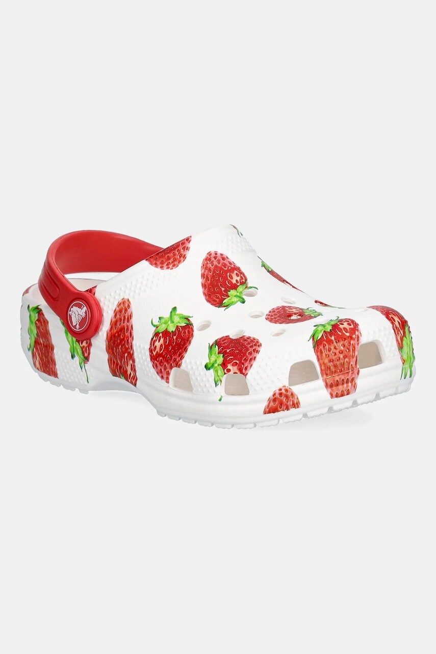 Šľapky Crocs CLASSIC FRESH FRUITS CLOG KIDS biela farba, 211020