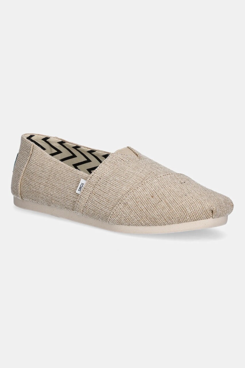 Espadrilky Toms Alpargata béžová farba, 10018736