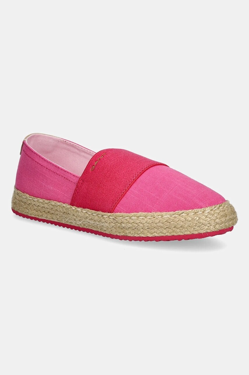 Espadrilky Gant Raffiaville ružová farba, 30568943.G597