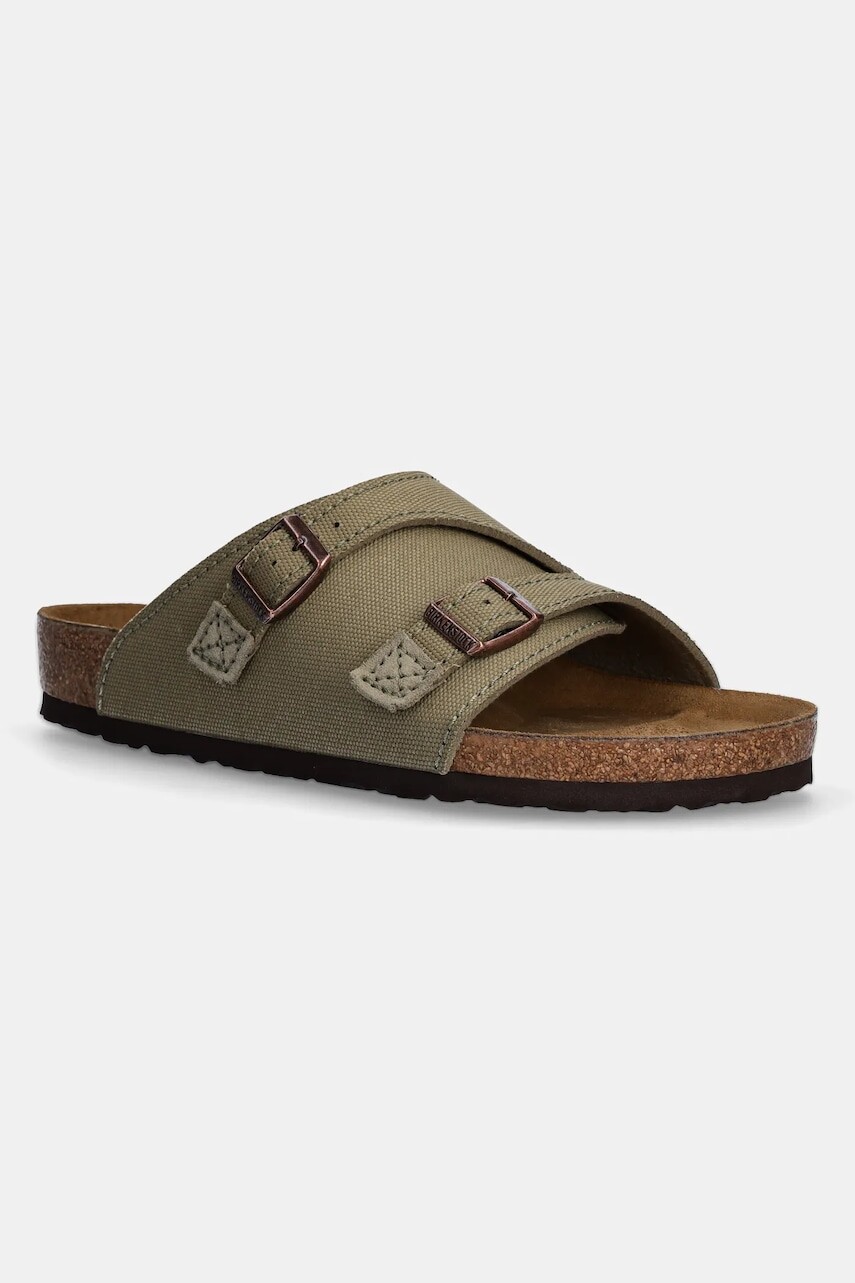 Šľapky Birkenstock Zürich pánske, zelená farba, 1028755