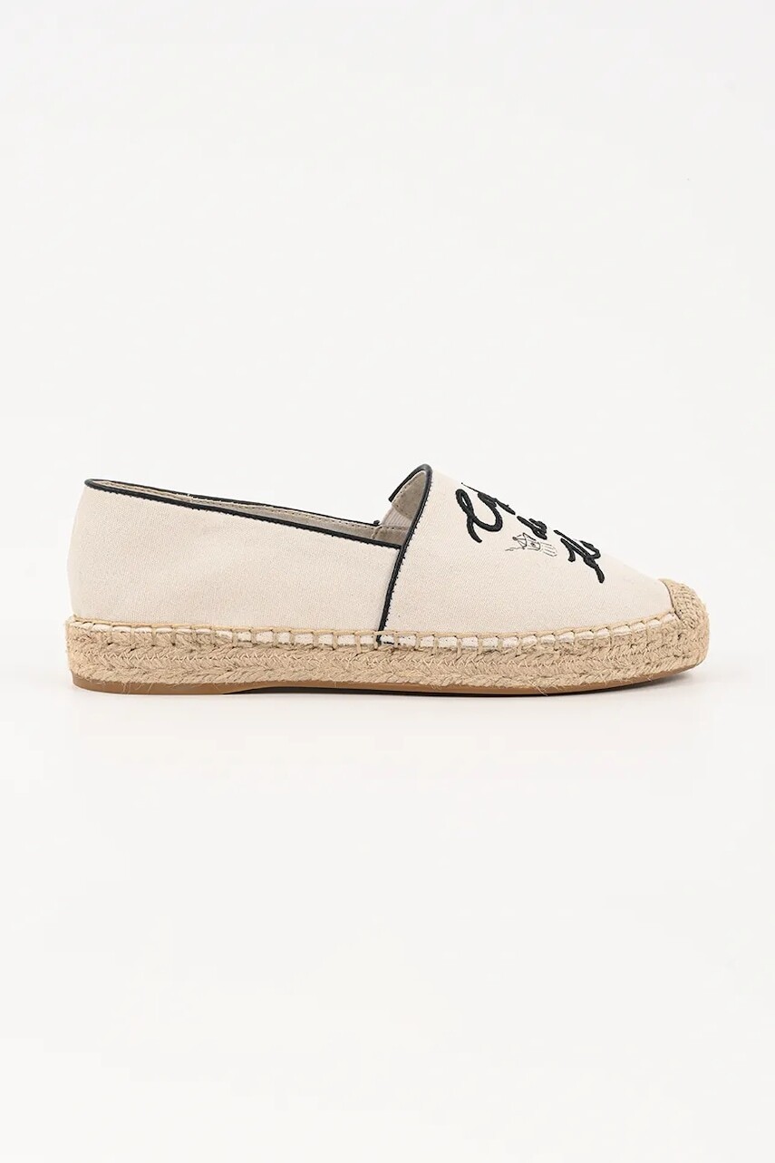 Espadrilky Karl Lagerfeld KAMINI DUO béžová farba, KL81125