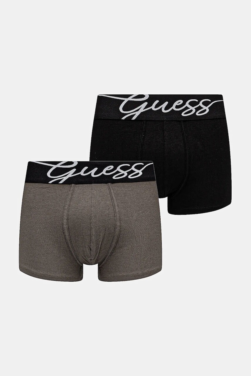 Boxerky Guess 2-pak pánske, čierna farba, U5GG64 KCD31