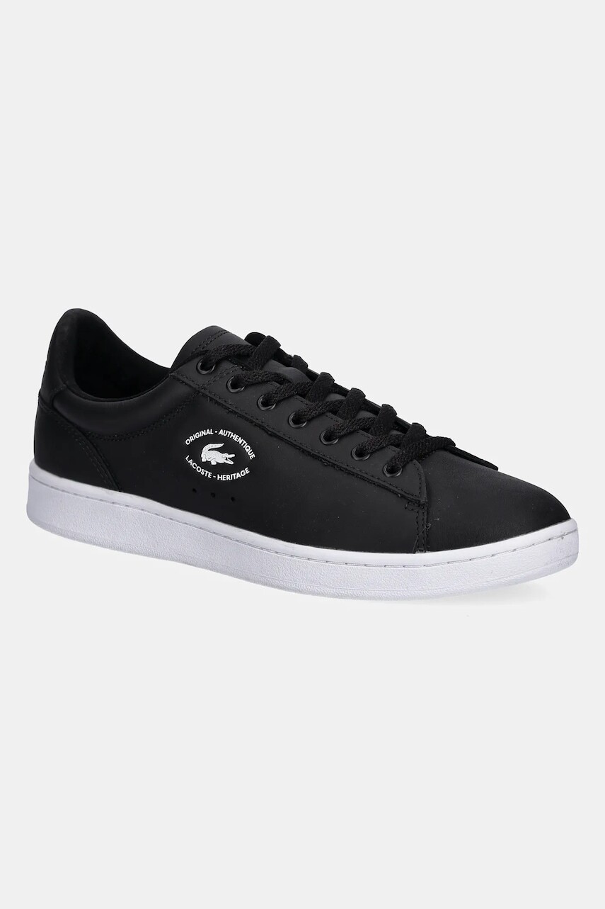 Kožené tenisky Lacoste CARNABY pánske, čierna farba, 49SMA0032
