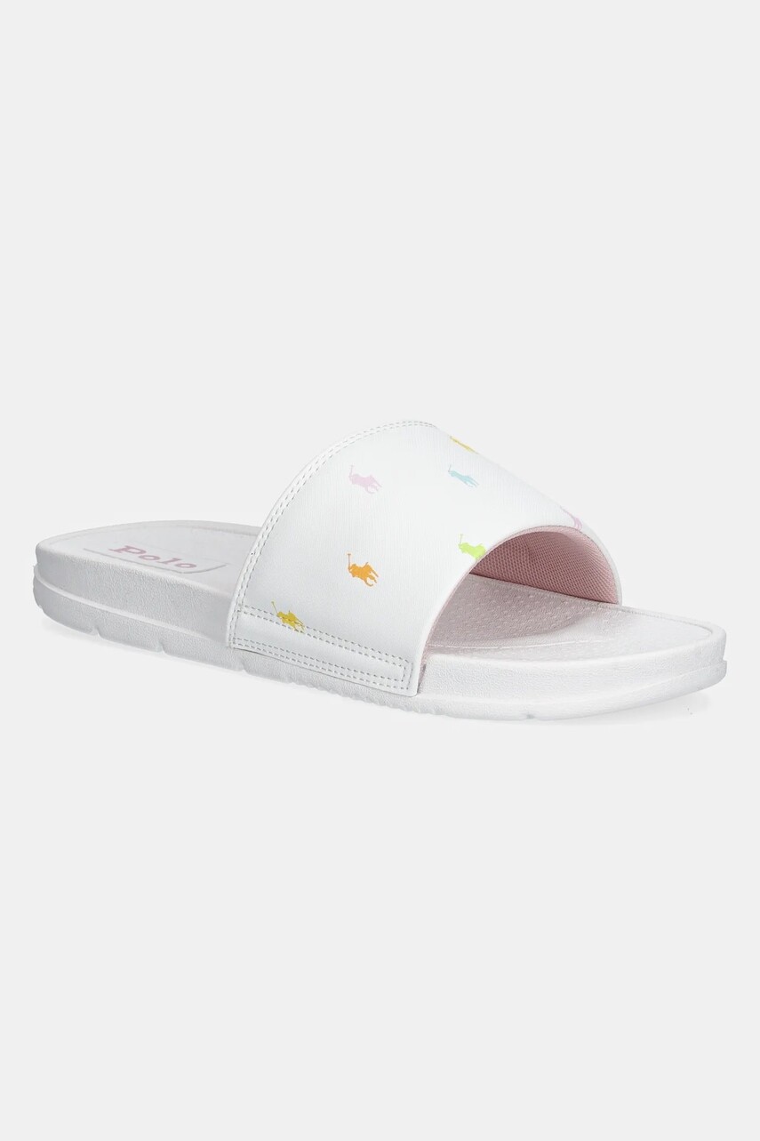 Šľapky Polo Ralph Lauren FAIRVIEW MULTI biela farba, RL02456101