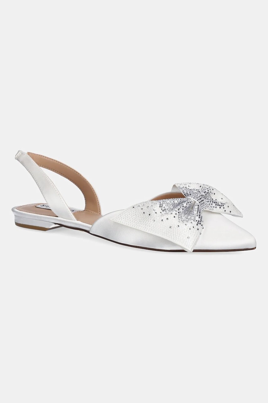 Baleríny Steve Madden Cristel biela farba, s otvorenou pätou, SM11003006