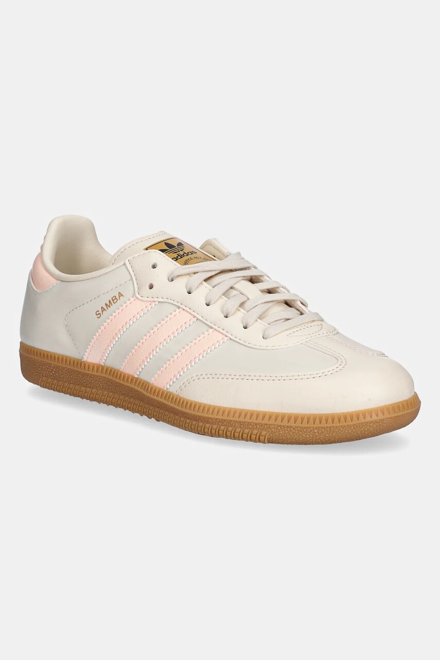 Tenisky adidas Originals SAMBA OG béžová farba, JH7598