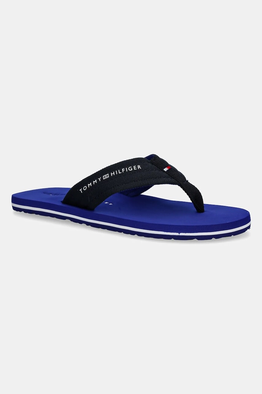 Šľapky Tommy Hilfiger HILFIGER NYC BEACH SANDAL tmavomodrá farba, FM0FM05437