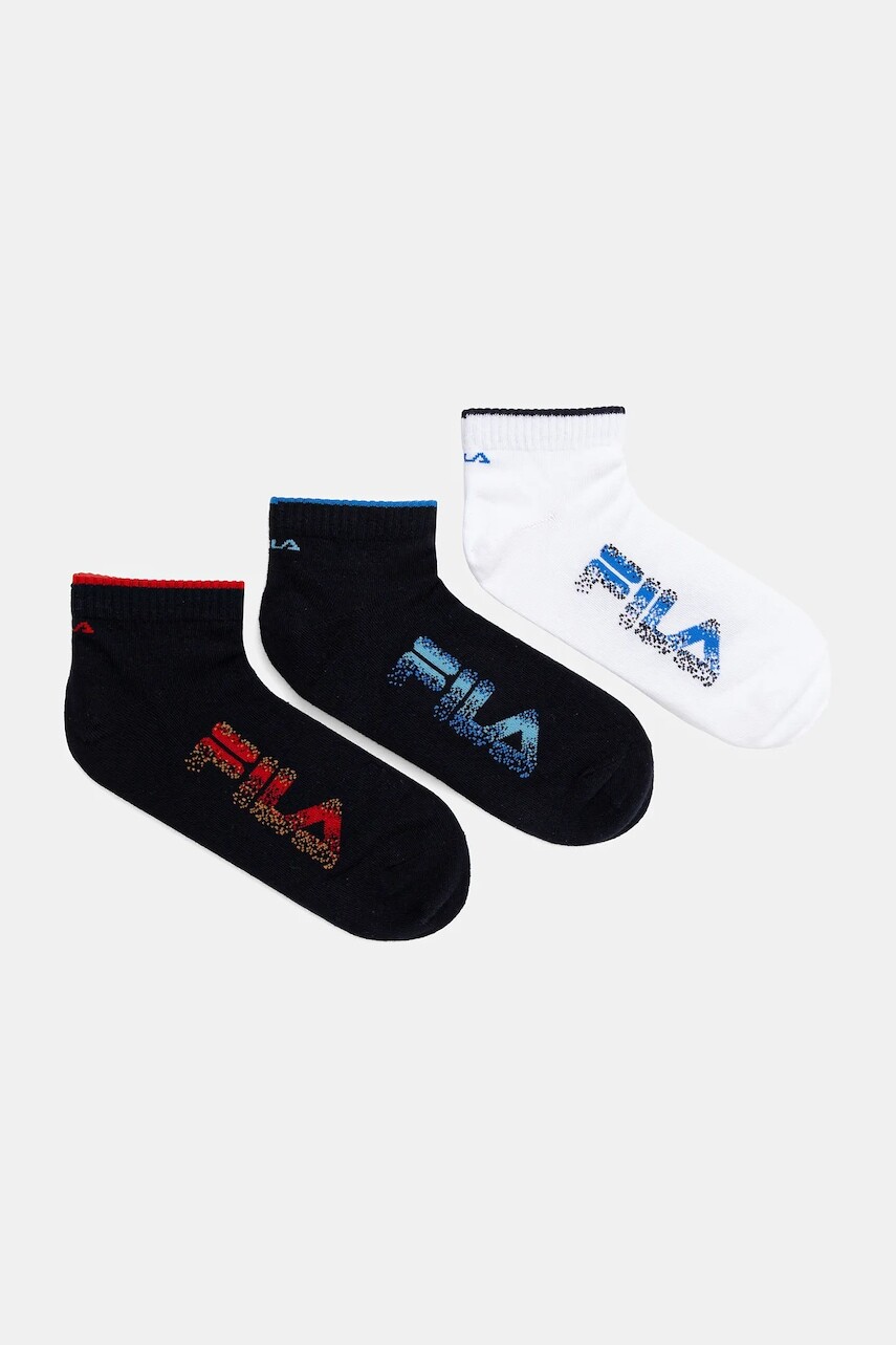 Ponožky Fila 3-pak tmavomodrá farba, F3273