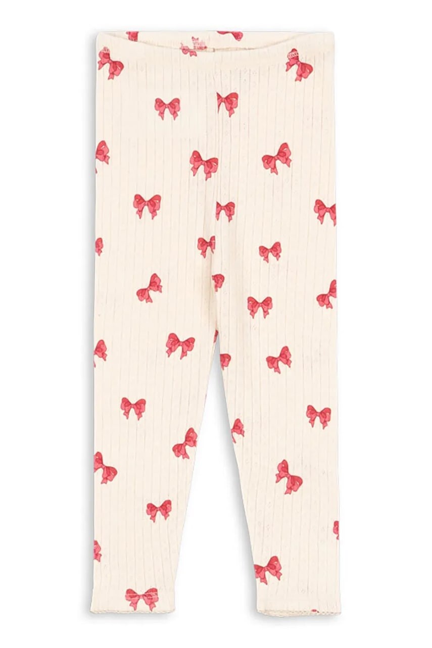 Legíny Konges Sløjd MINNIE PANTS GOTS béžová farba, KS103395
