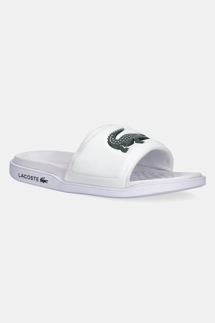 Šľapky Lacoste SERVE SLIDE DUAL biela farba, 49CFA0041