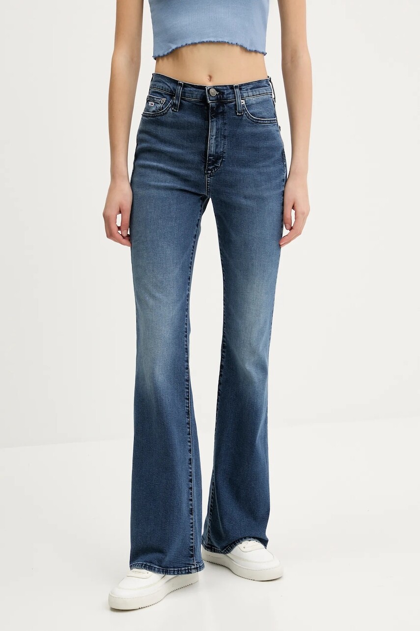 Rifle Tommy Jeans vysoký pás, DW0DW20038