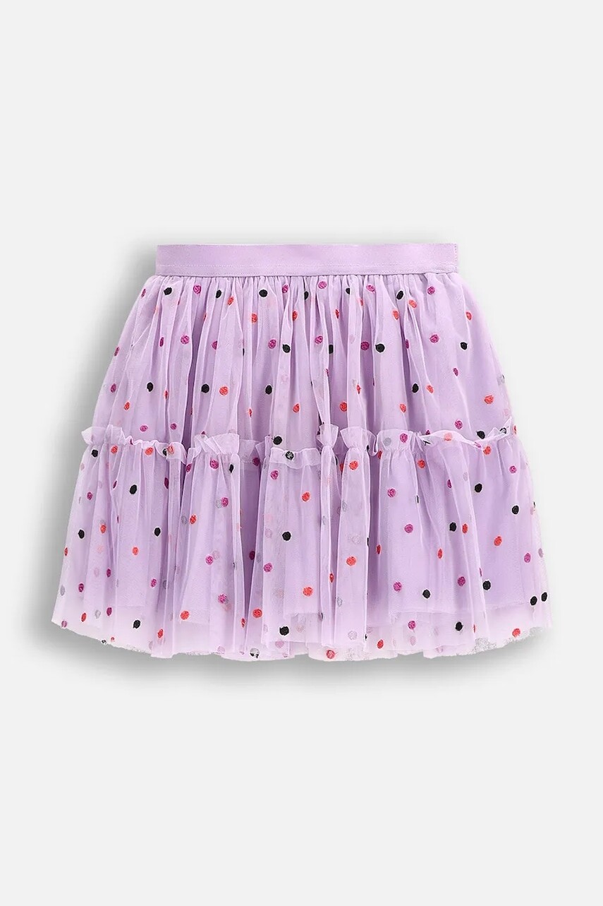 Sukňa Coccodrillo fialová farba, mini, áčkový strih, REBEL GIRL KIDS